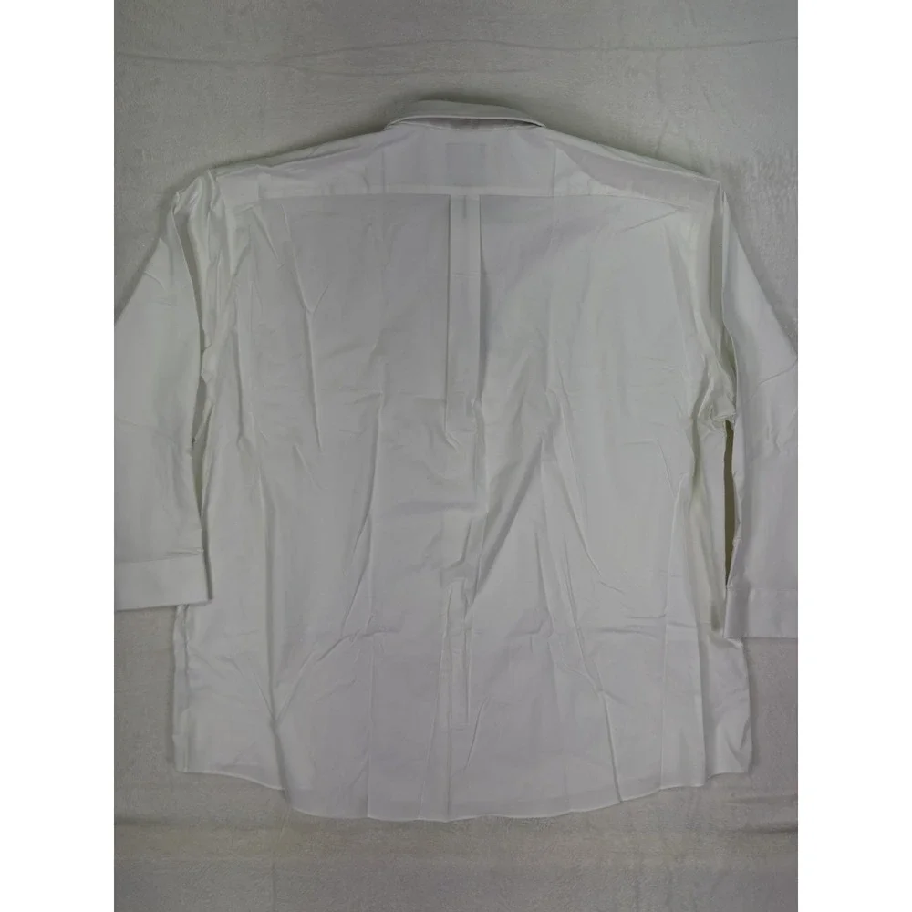 New Stafford Shirt Mens 4XL 20-21 White‎ Sweat Repel Dobby Collared Long Sleeve